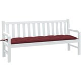  Jastuk za vrtnu klupu prošarano crvena vina 180x50x7cm tkanina | Eponuda.com