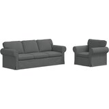  Set sofe 2 pcs Tamno siva 215 x 82 x 80 cm tkanina | shoptok.hr