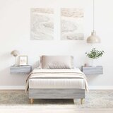  Krevetni okvir 90x200 cm Siva Sonoma Konstruirano drvo Cijene