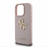 Guess PU Grained 4G Metal Logo Zadní Kryt pro iPhone 16 Pro Pink Ovitek za telefon Vijolična | Shoptok.si