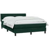 Box Spring krevet s madracem tamno zeleni 160x220 cm baršun | shoptok.hr