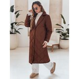 DStreet Płaszcz pikowany damski TRENDIFY brązowy TY4379 | Shoptok.si
