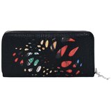 Desigual ženski veliki novčanik s perforiranim uzorkom crni | shoptok.hr