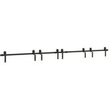  Komplet opreme za drsna vrata 366 cm jeklo črne barve, (22047124) | Shoptok.si