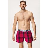 Represent Crveno-crne karirane bokserice Classic Mike | shoptok.hr