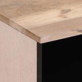 vidaXL Nočna omarica 40x33x46 cm trden beljen mangov les | Shoptok.si