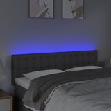  LED uzglavlje tamnosivo 144x5x78/88 cm od tkanine | shoptok.hr