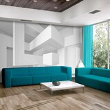  Tapeta - White geometry 100x70 Cijene