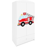  dječji ormar - vatrogasci - bijeli | shoptok.hr