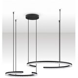 Nova Luce Mat crna LED viseća svjetiljka aluminijska s mogućnosti zatamnjivanja Greamy – | shoptok.hr