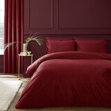 Catherine Lansfield Crvena posteljina za krevet za jednu osobu od samta 135x200 cm Kingsley – | shoptok.hr