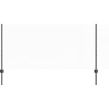 vidaXL Ograjni stebri 22 pcs U-kanal Siva 100 cm Jeklo, Šesterokotna ograja Siva 1x50 m Jeklo | Shoptok.si