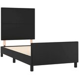  Za krevet s uzglavljem crni 100x200 cm od umjetne kože | shoptok.hr