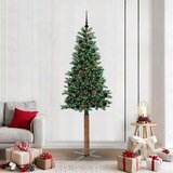 vidaXL Ožja jelka med 300 LED Zelena 210 cm PVC in trden bor | Shoptok.si