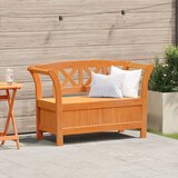 vidaXL Zunanje klopi Rjava Trden akacijev les 44,5 x 119 x 75,5 cm | Shoptok.si