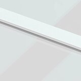 Klizna vrata bijela 90 x 205 cm od kaljenog stakla i aluminija | shoptok.hr