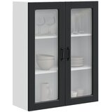  Zidni stakleni ormarić Crna 80 x 31 x 100 cm Konstruirano drvo | shoptok.hr