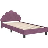  Otroški posteljni okvir z vznožjem Vijolična 90 x 190 cm Žamet, (5000104608) | Shoptok.si