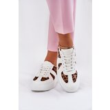 Boto Women Sneakers With Leopard Print On Platform White Nativira | shoptok.hr