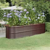 Furnova Visoka greda iz prašno premazanega jekla 296x80x68 cm rjava, (21920532) Cene