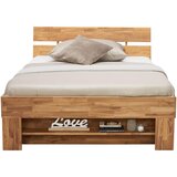 CARRYHOME POSTELJA 140 cm x 200 cm , les divji hrast | Shoptok.si