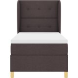 Box Spring Krevet s Madracem Tamno Smeđi 100x200 cm Tkanina | shoptok.hr