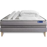 ACTISOM Kompletni paket za posteljo - Vzmetnica 140x190 cm + Vzmetnica z letvami (komplet) + 2 vzglavnika + Prevleka - Actilatex Night, (21614094) | Shoptok.si