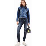 Desigual Kavbojke 'BRUSELAS' modra / temno modra / zelena / bela | Shoptok.si