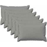  Jastuk s jastukom HOUTEN 6 kom. Oblačnosiva Umjetni lan - Siva tkanina oblak 40 x 60 cm 6 | shoptok.hr