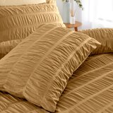 Catherine Lansfield Rjava posteljnina za zakonsko posteljo iz krepa 200x200 cm Seersucker – | Shoptok.si