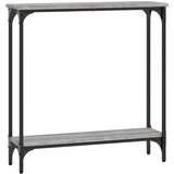 Maison Chic konzolna miza - miza ob steni siva sonoma 75x22,5x75 cm inženirski les, (21785854) Cene