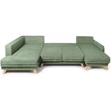 Bonami Selection Svijetlo zelena sklopiva kutna garnitura od samta (s lijevim kutom/u obliku slova "U") Tori – | shoptok.hr