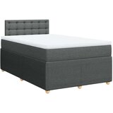 vidaXL Krevet box spring s madracem tamnosivi 120 x 190 cm tkanina | shoptok.hr