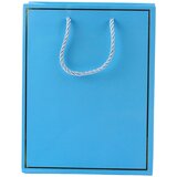GIFT Darilna vrečka z zlatim okvirjem mešanih barv 23 x 18 x 10 cm | Shoptok.si