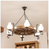  Brilagi - Luster na lancu ROATA 6xE14/40W/230V prečnik 70 cm bukva/orah | Eponuda.com