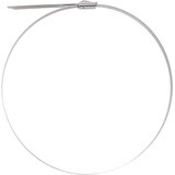  Veza za kabel 12 kom. 7,9 x 500 mm Srebrna | shoptok.hr