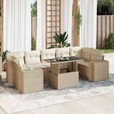 vidaXL 8-dijelni set vrtnih sofa od poliratana s jastucima bež | shoptok.hr