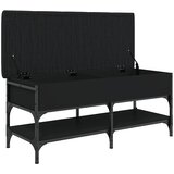  Klupa za cipele crna 102 x 42 x 45 cm od konstruiranog drva | Eponuda.com
