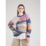 Iriedaily Pulover 'Fady' marine / svetlo modra / lila / oranžna | Shoptok.si