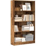  Regal za knjige boja starog drva 80x24x143 cm drveni | shoptok.hr