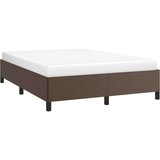  posteljni okvir rjav 140x190 cm umetno usnje, (20794645) | Shoptok.si