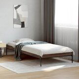 Maison Chic Posteljni okvir - Enojna postelja - Postelja za odrasle rjav hrast 100x200 cm inženirski les in kovina-J8874, (21770433) | Shoptok.si