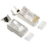  LC-PTF7-01/50 Zasticeni modularni CAT7 prolazni utikac 15u pozlacen, FTP, SFTP, 50 kom. Cene