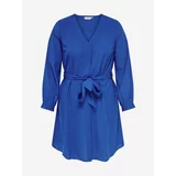 Only Blue Dress with Tie CARMAKOMA Defini - Women