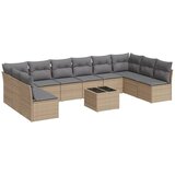  11-dijelni set vrtnih sofa od poliratana s jastucima bež | shoptok.hr