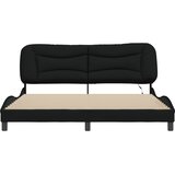  Okvir kreveta s LED-om bez madraca Hvar crni 180x200 cm od tkanine | shoptok.hr