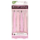 Brushworks kombinovani Set Pinceta - Ružičasti 4 Komada HD