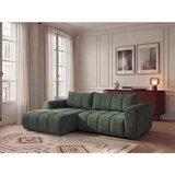 Bobochic Paris Temno zelena kotna sedežna garnitura (levi kot/z ležalnikom) Nesty – | Shoptok.si