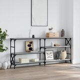  Konzolni stol siva boja hrasta 180x29x76,5 cm konstruirano drvo | shoptok.hr