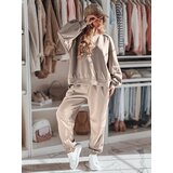 DStreet Komplet dresowy damski one size oversizowy DRESIS mokka Cene